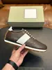 Zapatillas de correr vintage de cuero liso para hombre TF borde de vieira transfronterizo raya blanca horizontal suela gruesa dentada zapatos casuales