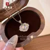 Pingente de Buda de Cabacinha de Jade Espuma de Água Natural, Novo Estilo Chinês Feminino Luxo Leve Nicho Alto Padrão Pingente Ovo de Pombo Colar