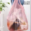 Sacos de Lixo com Alças para Lixeiras de Cozinha, Sacos de Lixo Pretos Estilo Colete com Cordão e Boca Plana para Uso em Escritório e Dormitório