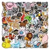 50 Hojas/60 Lindos Animales de Dibujos Animados Colección Cuaderno Decorativo Taza de Agua Recompensa para Niños Escritorio Pegatinas Creativas