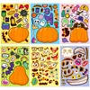 Precio Fijo6 Hojas/Paquete Pegatinas de Rompecabezas de Calabaza de Halloween Compra Directa Transfronteriza Pegatinas de Cara Cambiante de Calabaza para Niños
