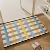 Alfombrilla de tierra de diatomeas para entrada de baño, absorbe el agua, se seca rápidamente, antideslizante, resistente a la suciedad, fácil de limpiar