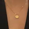 Collar de Acero de Titanio para Mujer, No se Desvanece, Tendencia 2025 Lujo Ligero Nicho Diseño de Alta Gama Gargantilla Cadena para Clavícula Estilo Celebridad de Internet