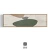 Pintura al Óleo Wabi-Sabi Nórdico Pintura Decorativa para Dormitorio de Hotel Cabecera Banderín de Pared Bloque de Color Abstracto Verde Pintura Colgante Venta al por Mayor