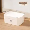 Caja de Almacenamiento Multiespecificación Estilo Japonés Organización de Escritorio Artículos Varios de Cocina Bocadillos Juguetes Cesta de Almacenamiento Densa Caja Sellada a Prueba de Polvo
