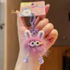 Jinnew Original Pelo de Vison Orelhas de Coelho Elfo Fuligem Pingente Fofo Chaveiro de Pelúcia Pingente para Bolsa Chaveiro