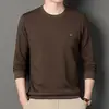 Camiseta de Manga Larga Otoño 2024 para Hombre, Prenda Base, Sudadera de Moda con Cuello Redondo para Jóvenes y Adultos, Disponible para Dropshipping