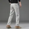 Pantalones casuales de alta gama para hombre de Hong Kong, nuevo estilo otoño 2026, pantalones rectos holgados elásticos para hombres de mediana edad