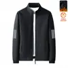 Otoño e Invierno 2025 Nuevo Estilo Chaqueta de Terciopelo con Cuello Alto Moda Masculina Versátil Cortavientos Chaqueta Casual para Exteriores Máxima Tendencia