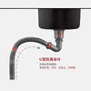 Acero Inoxidable 304 Fregadero Redondo de un Solo Tazón Cocina Barra Isla Balcón Lavabo Espesor Pequeño
