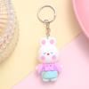 Nuevo Colgante de Conejo de Dibujos Animados Lindo Llavero Accesorios Pequeño Regalo Puesto Callejero Regalo Llavero de Coche Mini