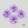 Grampo de Cabelo com Flor Artificial Adorno de Cabeça Estilo Hanfu Flores Artificiais Materiais DIY Arranjo de Flores Artesanal Acessórios Decoração de Flor de Rosa de Cinco Pétalas