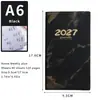 Planejador de Agenda em Inglês 2027 Planejador Diário de 365 Dias Caderno Portátil Caderno Transfronteiriço Calendário Anual Fábrica
