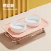 Tigela para Pet em Formato de Pata de Gato Transfronteiriça, Tigela de Cerâmica para Gato com Alta Estética, Tigela com Pé Alto que Protege a Coluna Cervical, Tigela Anti-Derramamento para Ração de Gato