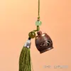 Palo de rosa amarillo africano tallado hueco calabaza sachet jarrón colgante difusor adorno llavero colgante