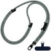 Capa de celular 8mm alça transversal patch de vedação clipe cordão de pescoço ajustável corda de escalada externa anti-perda corda grossa