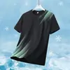 Camiseta Masculina de Manga Curta 2026 Verão Secagem Rápida Malha Respirável Top Esportivo Meia-Manga Solto Casual