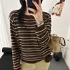 Suéter retro de manga larga para mujer, estilo relajado, nueva colección otoño/invierno, casual, versátil, elegante y con un diseño único
