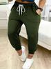 Faja de Cintura Alta con Cordones y Pie Pequeño para Mujer, Color Sólido, Versátil, Temperamento, Casual, Larga