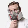6200 Máscara Antivirus Pintura en Spray Decoración Pulido Polvo Protección Facial para Pulir Pesticida Polvo Químico Polvo Mascarilla para Gases Tóxicos