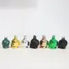 Frasco de vidro em formato de caveira de 15ml30ml50ml frasco para óleos essenciais frasco com borrifador de tampa de rosca 18 frasco para loção frasco dosador cosmético