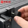 Tornillos de Cabeza de Plástico Apretables a Mano, Tornillos de Cabeza de Paraguas Negros con Cabeza en Forma de Cruz, Tornillos de Cabeza de Plástico Galvanizados de Hierro 10 # Cabeza