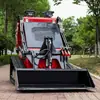 Carregadeira Compacta Agrícola Limpeza de Esterco de Fazenda Transportadora Pá Carregadeira Pequena Operador em Pé