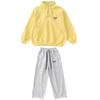 Terno para meninas Roupas de Primavera 2025 Novo Roupas de Moletom Infantil Estilo Ocidental Conjunto de Duas Peças Esportivo Casual de Primavera e Outono para Meninas