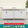 Gabinetes de Cocina, Lavabos Domésticos de Acero Inoxidable, Gabinetes para Estufa, Gabinetes de Almacenamiento de Ensamblaje Sencillo, Gabinetes Integrados de Madera Maciza para Alquiler
