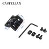 Base de Lanterna M-LOK Trilho Lateral 45 Graus Suporte MLOK Assento Lateral para Red Dot Acessórios Metálicos