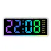 Reloj Digital de Caracteres Grandes con Luz Ambiental, Fecha, Reloj de Escritorio, Reloj Despertador Digital Multifuncional Gh8033