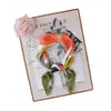 Bufanda Cuadrada Nueva para Mujer de 70 CM Patrón de Arte Floral Abstracto Estampado Bufanda de Seda Chifón Satinado Fuente de Fábrica al por Mayor