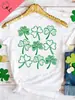 Novo Modelo de Site Independente 2025 3.17 Happy St. Camiseta Feminina Dia de São Patrício Carnaval Irlanda