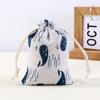Calças de Algodão Estampado com Cordão e Bolso com Aba, Bolsas Repelentes de Mosquitos da Medicina Tradicional Chinesa, Sacos para Embalagem de Joias, Sacos de Pano Pequenos de Algodão e Linho por Atacado em Estoque