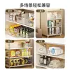 Caixa Organizadora Transparente de Acrílico com Padrão de Onda PET com Alça Cesta Organizadora de Lanches e Bebidas para Geladeira de Cozinha Cesta de Armazenamento