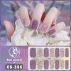 Adesivos para Manicure em Gel Sem Cozimento Película de Esmalte Adesivos de Unha à Prova d'Água Cor Pura Rosa Cebola Cor Saltitante Cor Gradiente Adesivos Completos