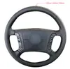 Fabricante Mayorista de Funda de Volante de Cuero Cosida a Mano para Coche Funda de Manillar Cosida a Mano Transfronteriza Funda de Volante de Gamuza Bc-011