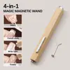 Ferramenta Multifuncional em Formato de Coração Olho de Gato Salão de Nail Art 4 em 1 Varinha Magnética Mágica Ferramenta para Nail Art