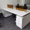 Conjunto de Mesa e Cadeira para Funcionário, Mesa de Escritório Moderna Minimalista, Mesa de Computador para Escritório, Mesa Pequena para Funcionário