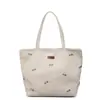 Bolsa de Lona de Gran Capacidad para Mujer 2025 Nuevo Bolso de Mano Bordado de Moda Estilo Fresco Bolso de Hombro Tote para Estudiante Moda