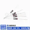 Resistencia de inserción 200R 1W 5% resistencia de anillo de color resistencia de película de carbono 22 Ohm a granel 500/11 yuanes