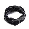 Diadema de flor de anacardo tendencia estilo callejero moda deportiva banda para el pelo de nudo Europa y Estados Unidos cinturón de turbante elástico fabricantes al por mayor