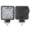 Luz de Trabalho Led Automotiva do Fabricante Luz de Direção Quadrada de 4 Polegadas 16 LEDs com Olho de Anjo DRL Abertura em Forma de X Excluindo Imposto