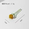 Artesanato Requintado Tulipa Vidro Flor Pura Feito à Mão Arranjo de Flores Artificiais Flor Preservada Arte Criativa Ornamento de Mesa