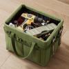 Bolsa de Armazenamento para Caixa de Ferramentas Bolsa Tote Dobrável Multifuncional com Bolsos Laterais Bolsa de Armazenamento para Ferramentas de Tecido Oxford Espessado