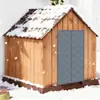 Cortina de Porta à Prova de Mosquitos para Casa de Cachorro e Gato, Tela Externa à Prova de Vento, Chuva e para Manter Aquecido para Animais de Estimação