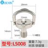 Fabricante Venta al por Mayor Tornillo de 1/4 de Pulgada Ranura Plana Hexagonal Tornillo de Anillo C Tornillo de Placa de Liberación Rápida para Trípode