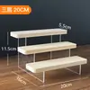 Expositor de Escada Acrílico Madeira Blind Box Multi-Camadas Escada Boneca Desktop Display Armazenamento Personalizado