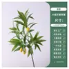 Planta Verde de Simulación Rama de Árbol de Mango Paisajismo de Jardín Planta Verde Falsa Rama Grande con Fruta Fotografía del Hogar Decoración de Planta de Simulación