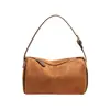 Bolso cilíndrico retro mate transfronterizo para mujer, nuevo bolso de hombro versátil 2026, bolso tipo almohada de diseño nicho